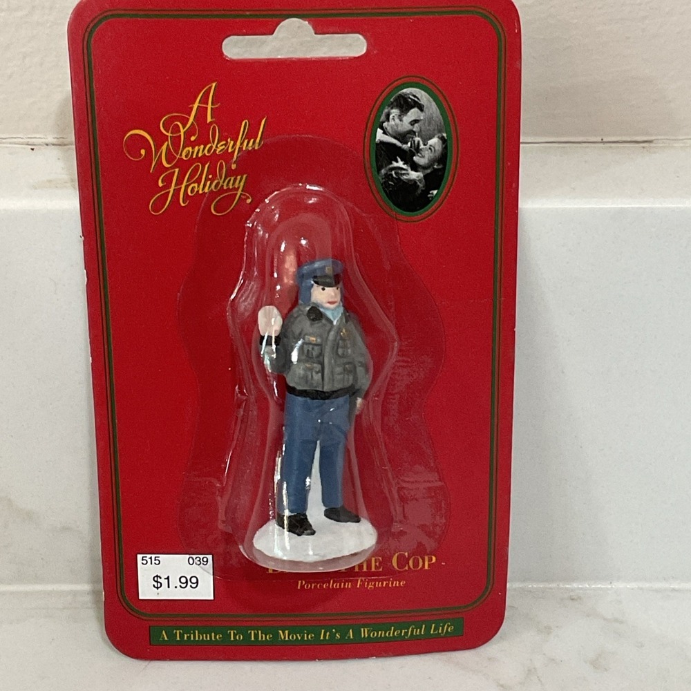 1995 IT'S A WONDERFUL LIFE Bert The Cop PORCELAIN FIGURE NEW